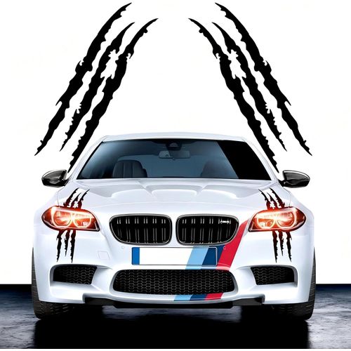Generic Claw-print style car headlight stickers, motorcycle decorative stickers - image 3