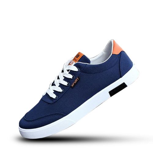 Shop Generic Lace- Up Canvas Casual Shoes - Blue Online | Jumia Ghana