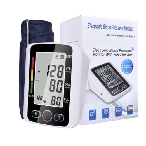 product_image_name-Generic-Blood Pressure Monitor Wrist Arm BP Monitors Heartbeat Health Monitors + usb battery - Black/White-10
