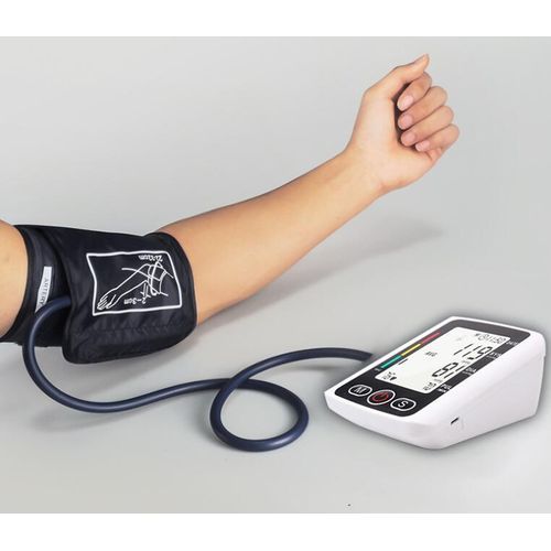product_image_name-Generic-Blood Pressure Monitor Wrist Arm BP Monitors Heartbeat Health Monitors + usb battery - Black/White-11