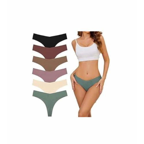 product_image_name-White Label-6 Pieces Of Ladies Cotton Panties Set - Multicolor-4