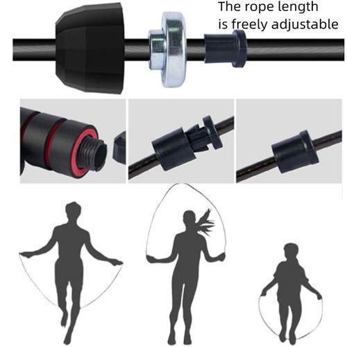 Generic Skipping Rope - 3M - Black & Red - image 5