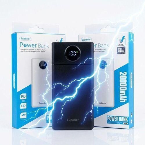 Generic 20,000mAh FAST CHARGING PORTABLE BANK - White