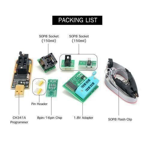 Generic CH341A USB Programming Kit with BIOS for EEPROM Writer Clip SOP8 - image 6