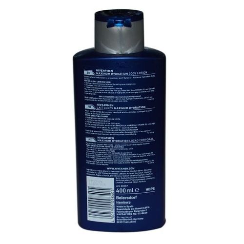 NIVEA Maximum Hydration Lotion For Men - 400ml (Pack of 2)