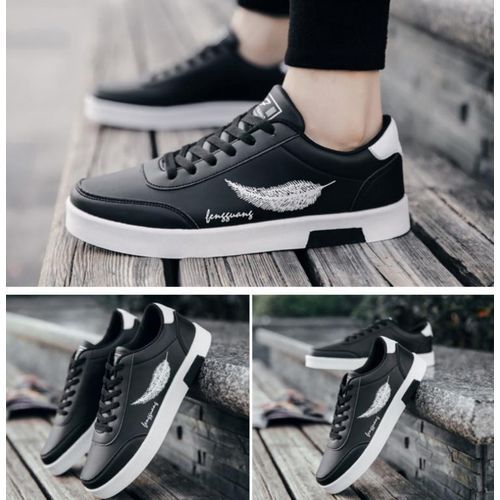 product_image_name-GALUIN-2024 Mens Casual Board Shoes Running Sneakers - Black - Black - EU 43-2