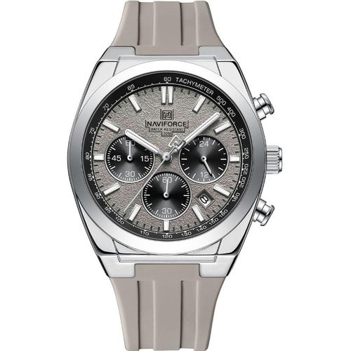 product_image_name-Naviforce-Analog Silicon Strap Grey - NF8080-1