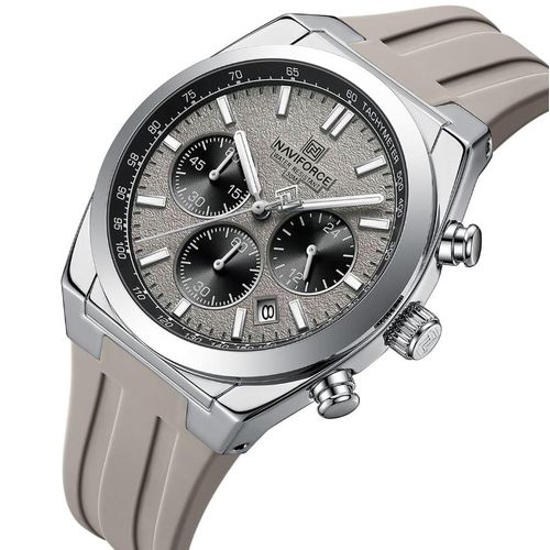 product_image_name-Naviforce-Analog Silicon Strap Grey - NF8080-2