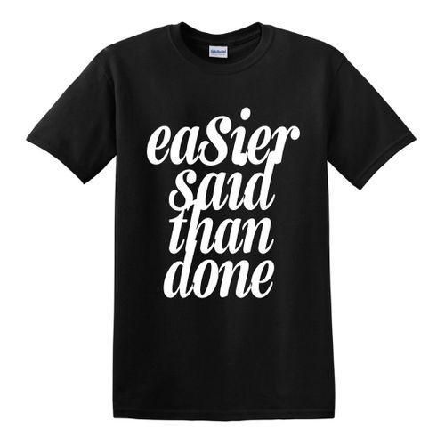 product_image_name-Generic-Easier Said Than Done Short Sleeve T-Shirt -Black-1
