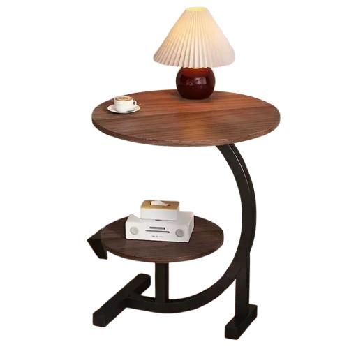 Generic Modern C-Shape Coffee Table- Brown/Black - image 2