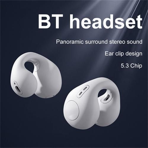 product_image_name-Generic-Ear Clip Bone Conduction Headphones Wireless Earbuds 8D Surround Sound Bass Sports Headphones With Microphone-2