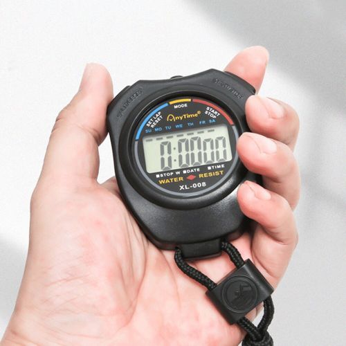 LCD Digital Stopwatch Sport Timer Stop Watch With String Multifunction  Sport Timer Handheld Waterproof Chronograph Stop Watch