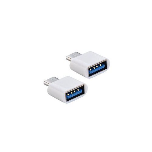 product_image_name-Generic-	 Mini USB OTG Type-C Adapter - White-2