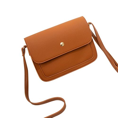 Shop Generic Women Fashion Shoulder Bag Solid Pattern Button Closure  Handbags Multipurpose Crossbody Bag Purse Young Ladies Daily Pouch Bag  Online