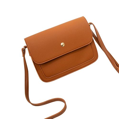 Shop Generic Women Fashion Shoulder Bag Solid Pattern Button Closure Handbags  Multipurpose Crossbody Bag Purse Young Ladies Daily Pouch Bag Online