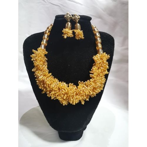 product_image_name-White Label-Gold Beaded Jewelry Set -1