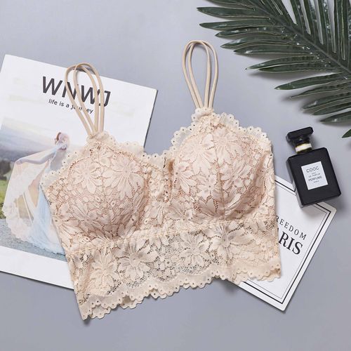 Women Brassiere Sexy Bra Wrapped Chest Lace Underwear for Females