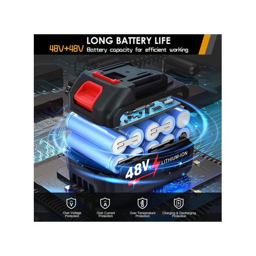 product_image_name-White Label-6000mah Electric Handheld Air Blower Dust Collector Vacuum Cleaner - Without Accessories - Red-2