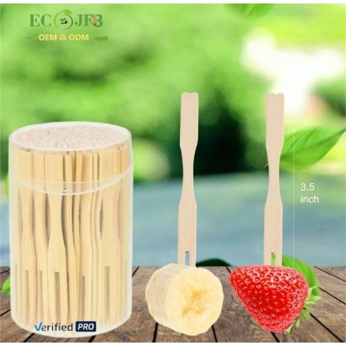 AD 160pcs Classic Fruit Fork - wood