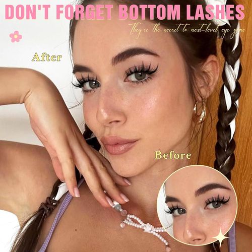 product_image_name-Generic-Cluster Lashes 168 pcs Wispy Lash Clusters D Natural Eyelashes Extensions 9-16mm Mix 30D+40D Individual Lashes with Lash Glue,Remover and Seal Tweezers Thin Band Eyelashes Cluster for DIY Lash Extensi-8