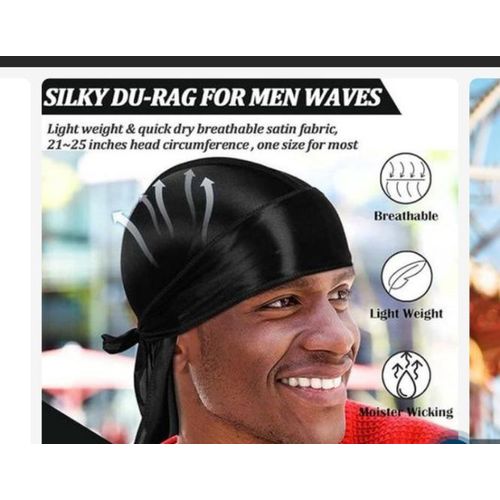 Fashion Exit 3Pcs Exclusive Black  Durag - image 3