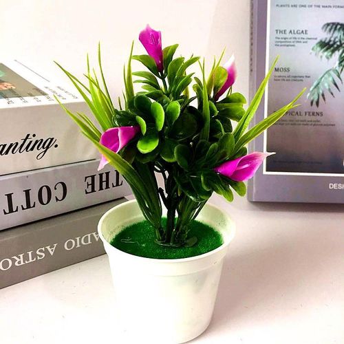 product_image_name-Generic-3 POTS of Artificial Calla Lily Green Small Potted Plants for Home Decoration-5