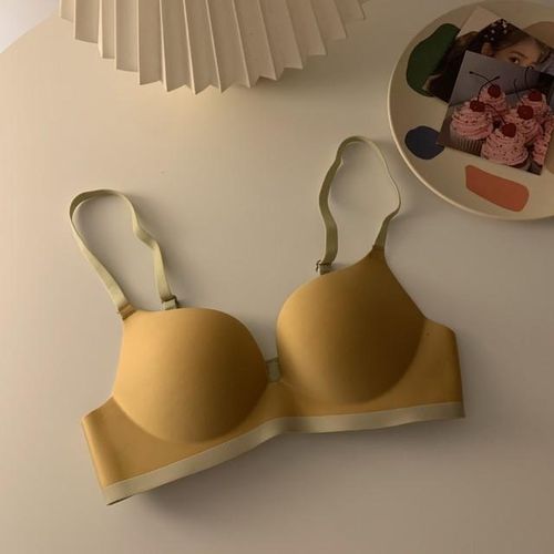 No Wire Push Up Bra Underwear Women Seamless Bra Breathable Gathered  Lingerie