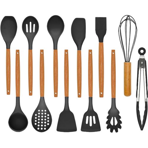 product_image_name-COOFENRISY-12PCS Silicone Cooking Utensils Kitchen Utensil Set-1