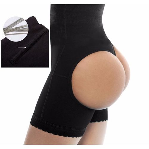 Shop White Label Butt Lifter Underwear/Body Shaper - Black Online