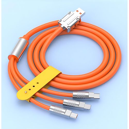product_image_name-Generic-2pcs Universal 3-in-1 USB Cellphone Cables, Multiple Charger Cord, Durable Tin-Copper Wire, Fast Charging, Compatible With IPhone, Type-C, Micro USB-orange+blue-8