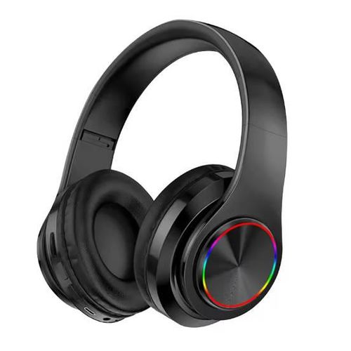 product_image_name-Fashion-Bluetooth Earphone Wireless Colorful Lights Stereo Headset Foldable Headphones-1