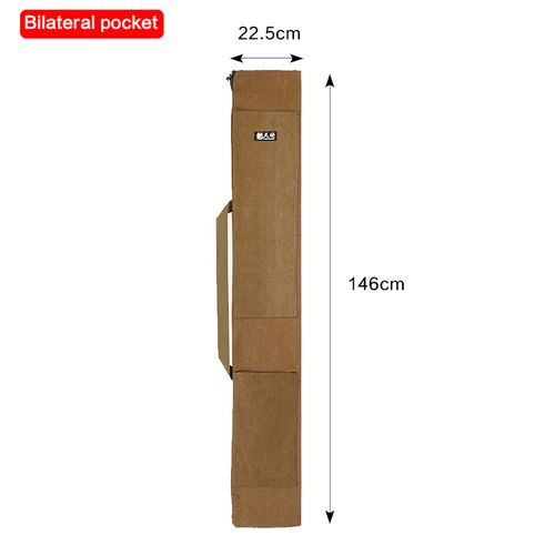 Shop Generic 146cm Portable Fishing Rod Storage Bag Canvas Tube Tackle  Online
