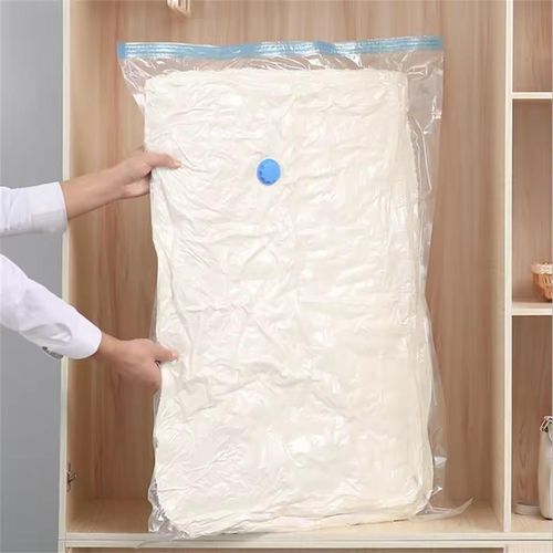 Generic Vacuum Storage Bags With Valve Folding Compressed Space Saving Clothes Storage Big Size For Towel Cloth Blanket
