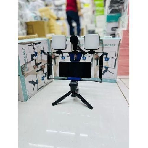product_image_name-Generic-Smartphone Video Rig Kit – Vlogging Stabilizer with Microphone & LED Lights-2