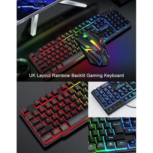 Generic 4-in-1 Gaming Combo Set – Keyboard, Mouse, Headset, and Mouse Pad - Black/Red - image 3