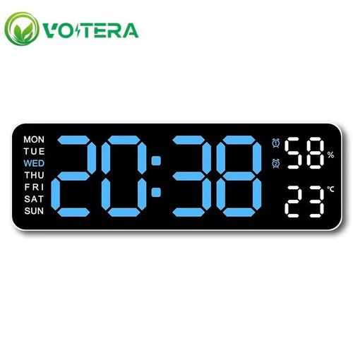 VoltEra  LED Table Clock, Temperature and Humidity Display, Digital Snooze Function, Outdoor Use, Suitable for Baby - image 7