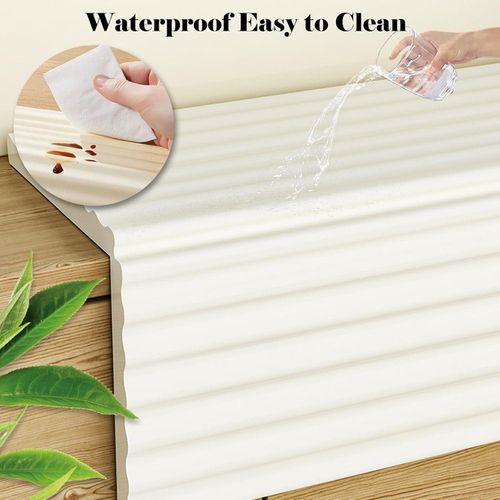 product_image_name-Generic-1 Roll of 3D Textured Soft Edge Wall Sticker - Waterproof and Moisture-Proof Self-Adhesive Corner Protector, Easy to Clean Home Decor - 20cm*2M-5