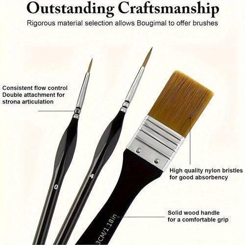 product_image_name-Generic-32pcs Oil Painting Brush Set, Nylon Hair Brush Set-4