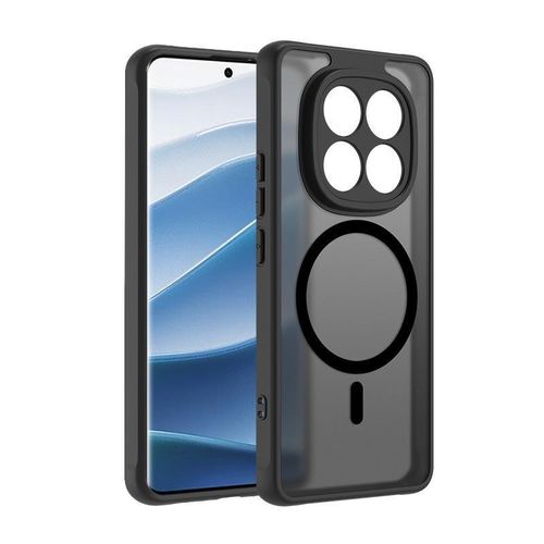 Redmi Note 15 Pro Plus (+) 5G Shockproof Case With MagSafe Wireless Charging Support- Translucent Black - image 3