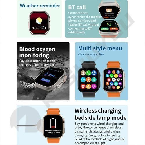 Generic 7 in 1 2.3 inch Full Touch Bluetooth Calling Smartwatch - For Android and IOS - image 5