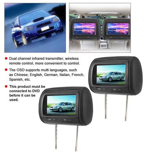 Generic Headrest TFT Monitor With Pillow - image 3