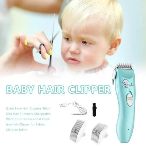 product_image_name-Generic-Baby Hair Clipper Quiet Shaving New Baby Electric Pusher Silent Baby Hair Shaving and Fetal Hair Cutting Tool Baby Gift-2