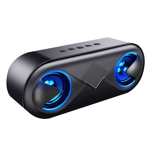 Generic Wireless Bluetooth Audio 3D Surround Dual Speaker -Black - image 2