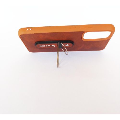 product_image_name-Samsung-Leather style Back cover case for Galaxy A34 Color Brown -2