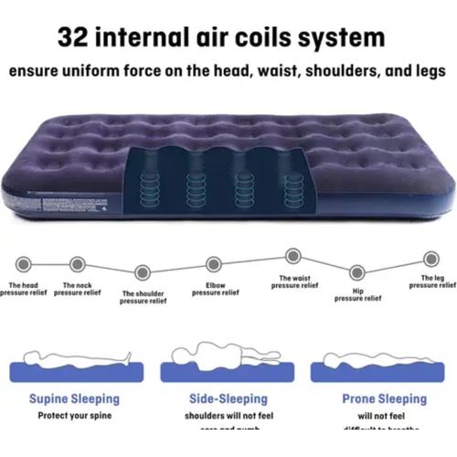 product_image_name-A & Shine-Classic Downy Air Mattress - Blue-3