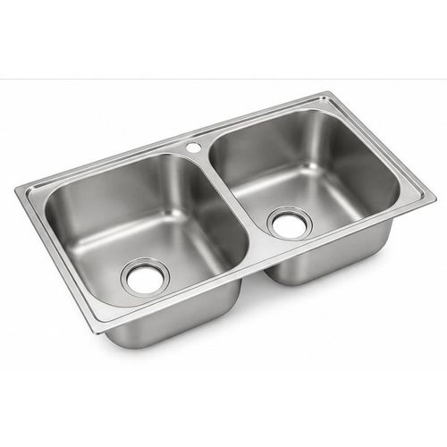 Kitchen Sink - Double Bowl Silver  - High Density