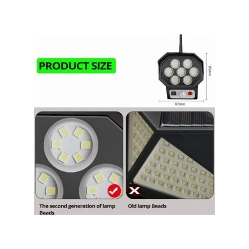 White Label 3 Modes Motion Sensor Solar Light 42-LED Dummy Security Camera Remote Lamp (L5.80 x W3.22 x H3.35)inch - image 2