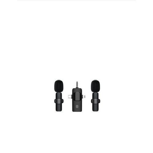 Generic K9 Dual wireless Lavaliere microphone set - black - image 2