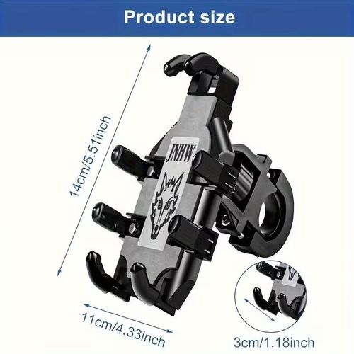 Generic 1 car phone holder, mounting bracket - black - image 3