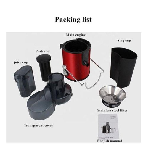 product_image_name-Generic-Electric Juice Extractor  - Black/Red -3